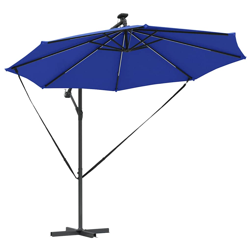 vidaXL Ομπρέλα Cantilever Banana Αζούρ μπλε 294 x 294 x 248 cm
