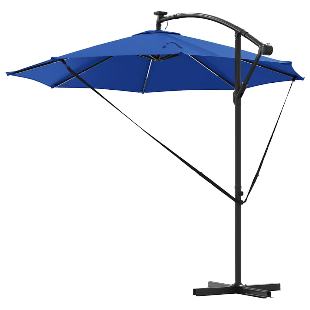 vidaXL Ομπρέλα Cantilever Banana Αζούρ μπλε 294 x 294 x 248 cm