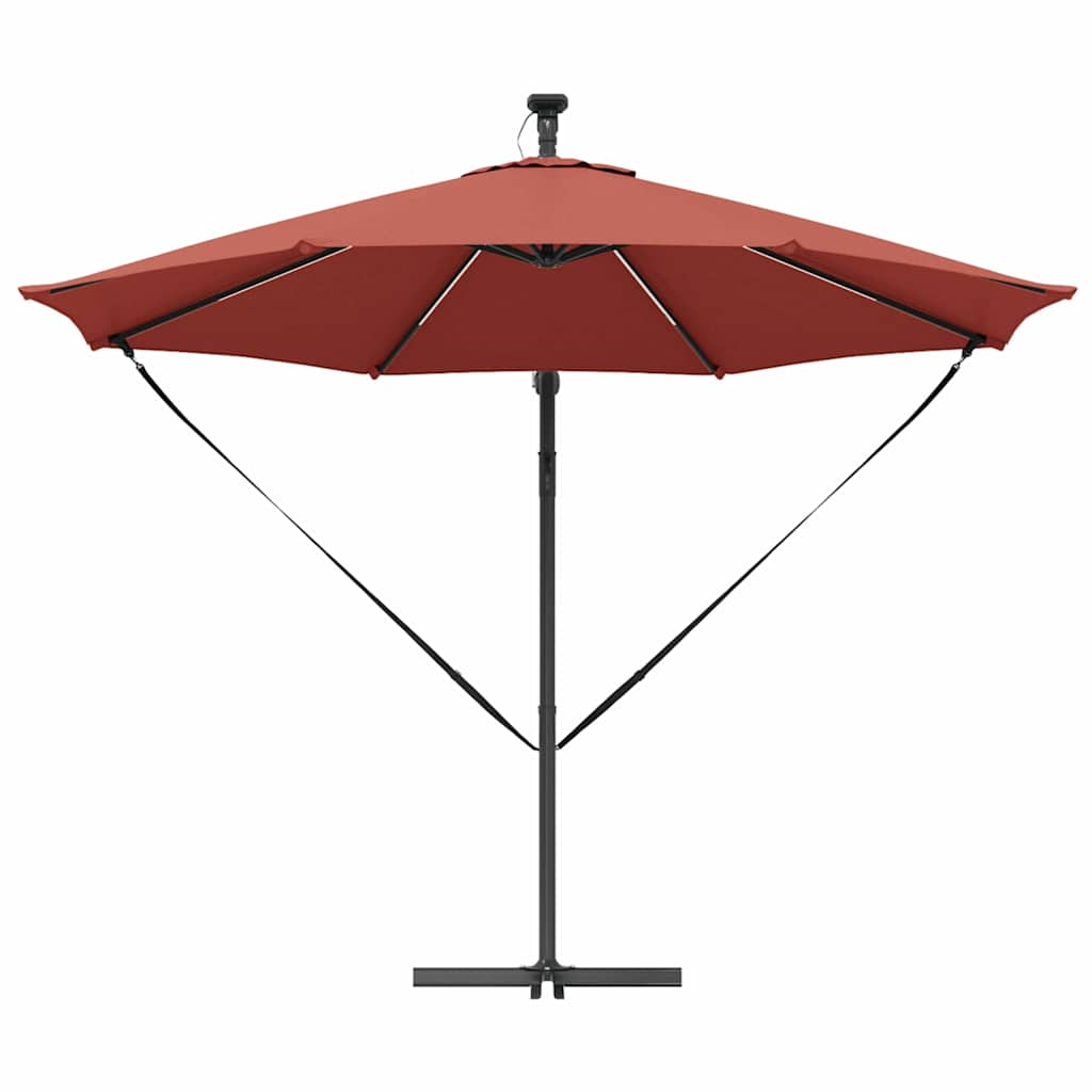 vidaXL Ομπρέλα Cantilever Banana Τερακότα 294 x 294 x 248 cm