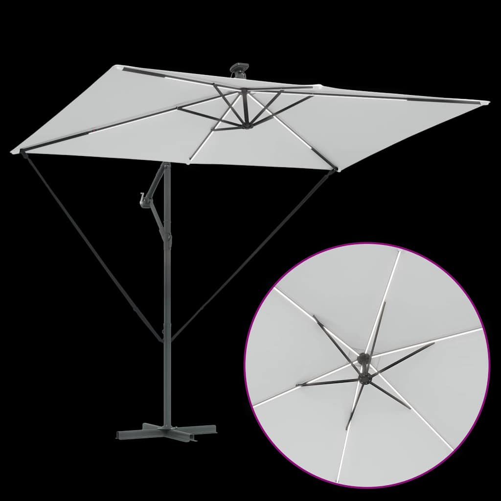 vidaXL Ομπρέλα Cantilever Banana Άμμος 294 x 200 x 254 εκ.