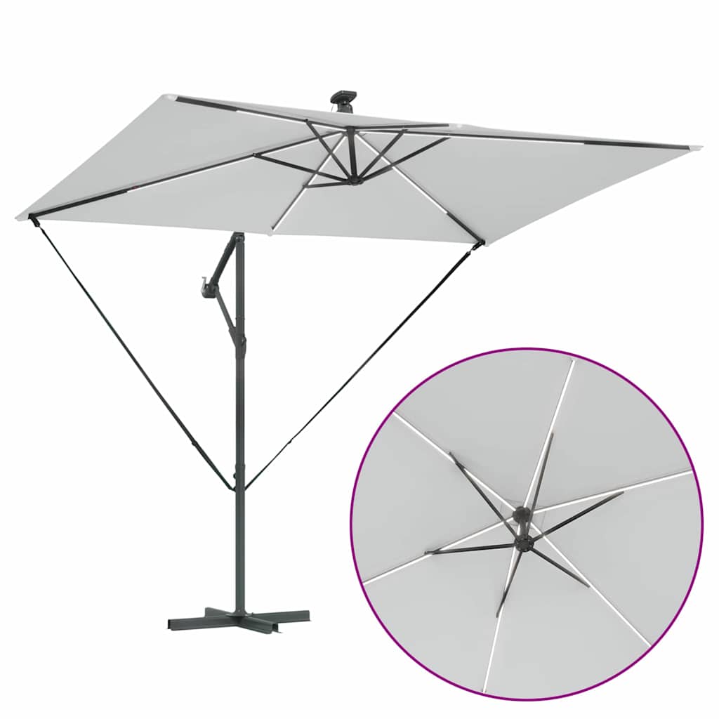 vidaXL Ομπρέλα Cantilever Banana Άμμος 294 x 200 x 254 εκ.