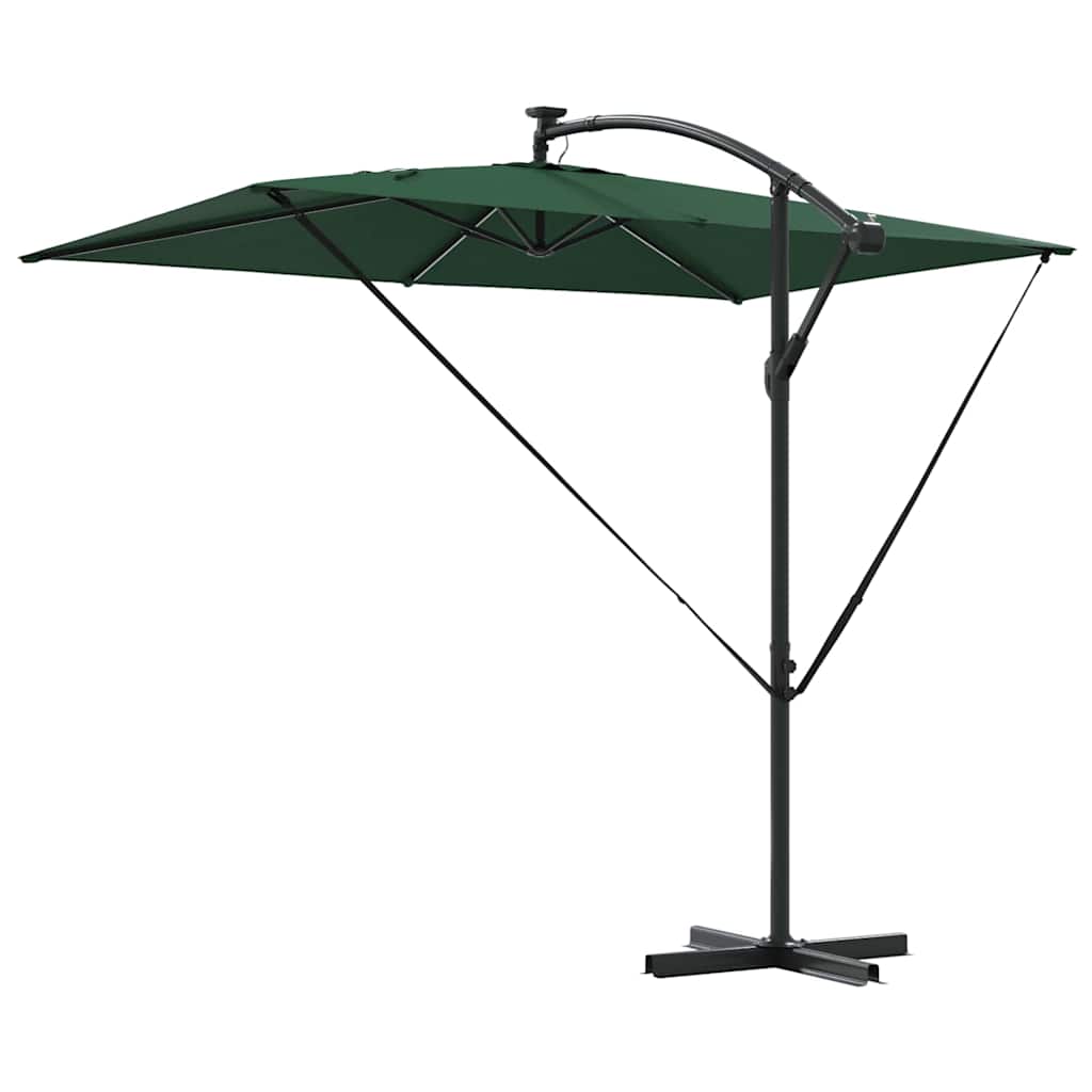 vidaXL Ομπρέλα Cantilever Banana Πράσινο 294 x 200 x 254 εκ.