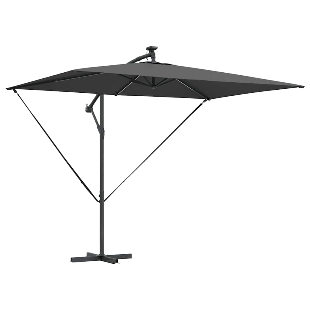 vidaXL Ομπρέλα Cantilever Banana Ανθρακί 294 x 200 x 254 εκ.