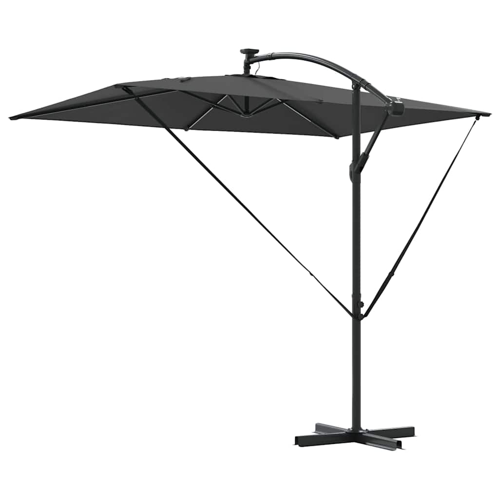 vidaXL Ομπρέλα Cantilever Banana Ανθρακί 294 x 200 x 254 εκ.