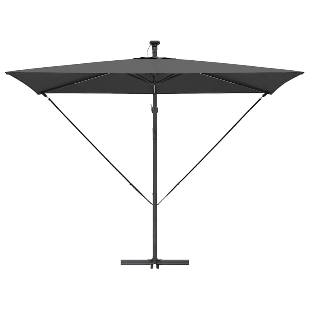 vidaXL Ομπρέλα Cantilever Banana Ανθρακί 294 x 200 x 254 εκ.