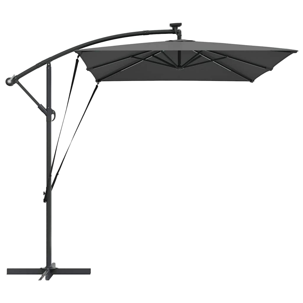 vidaXL Ομπρέλα Cantilever Banana Ανθρακί 294 x 200 x 254 εκ.