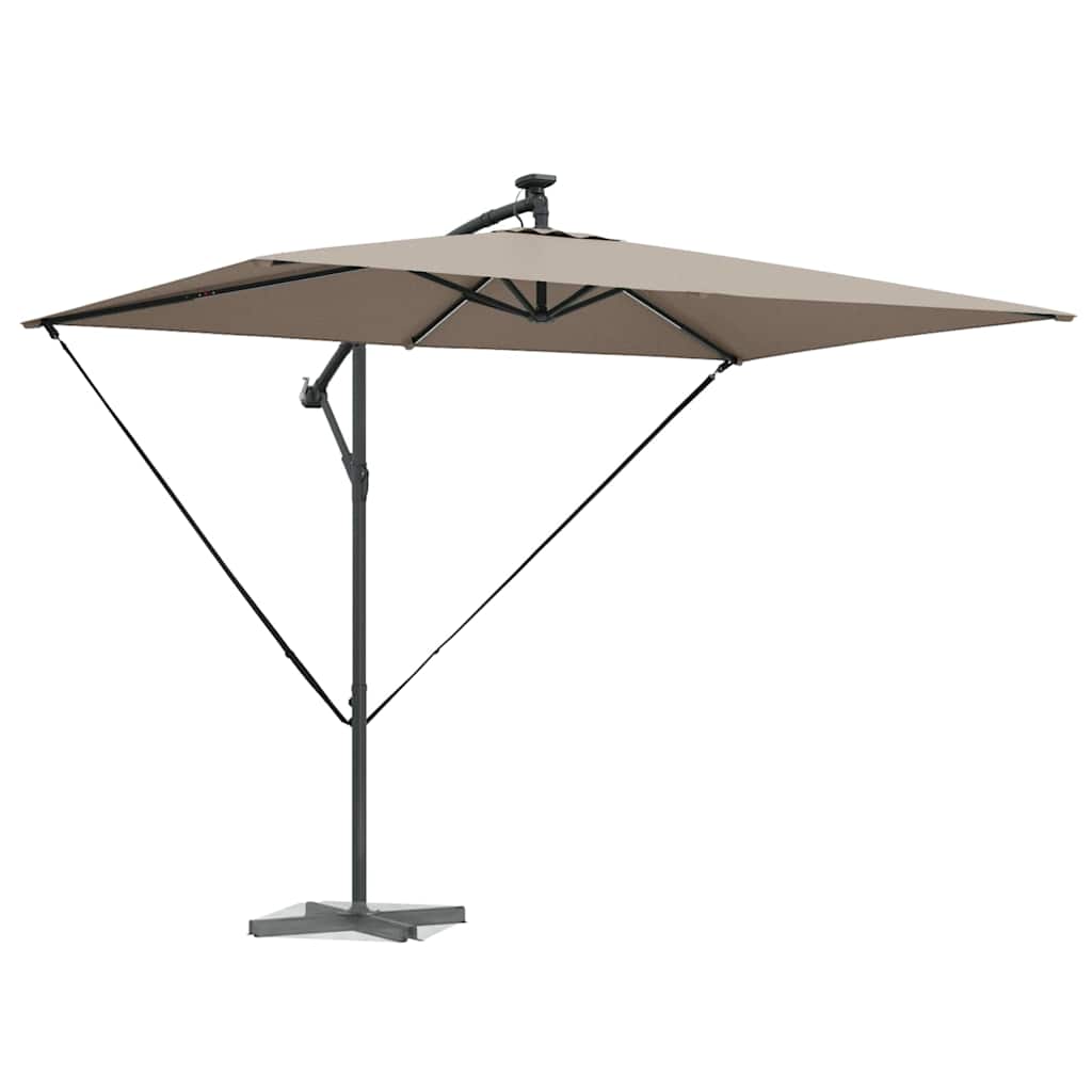 vidaXL Ομπρέλα Cantilever Banana Taupe 294 x 200 x 254 εκ.
