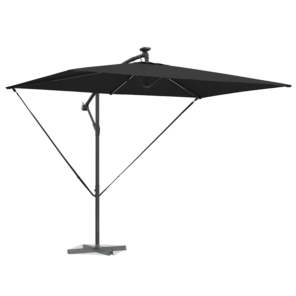 vidaXL Ομπρέλα Cantilever Banana Μαύρο 294 x 200 x 254 εκ.