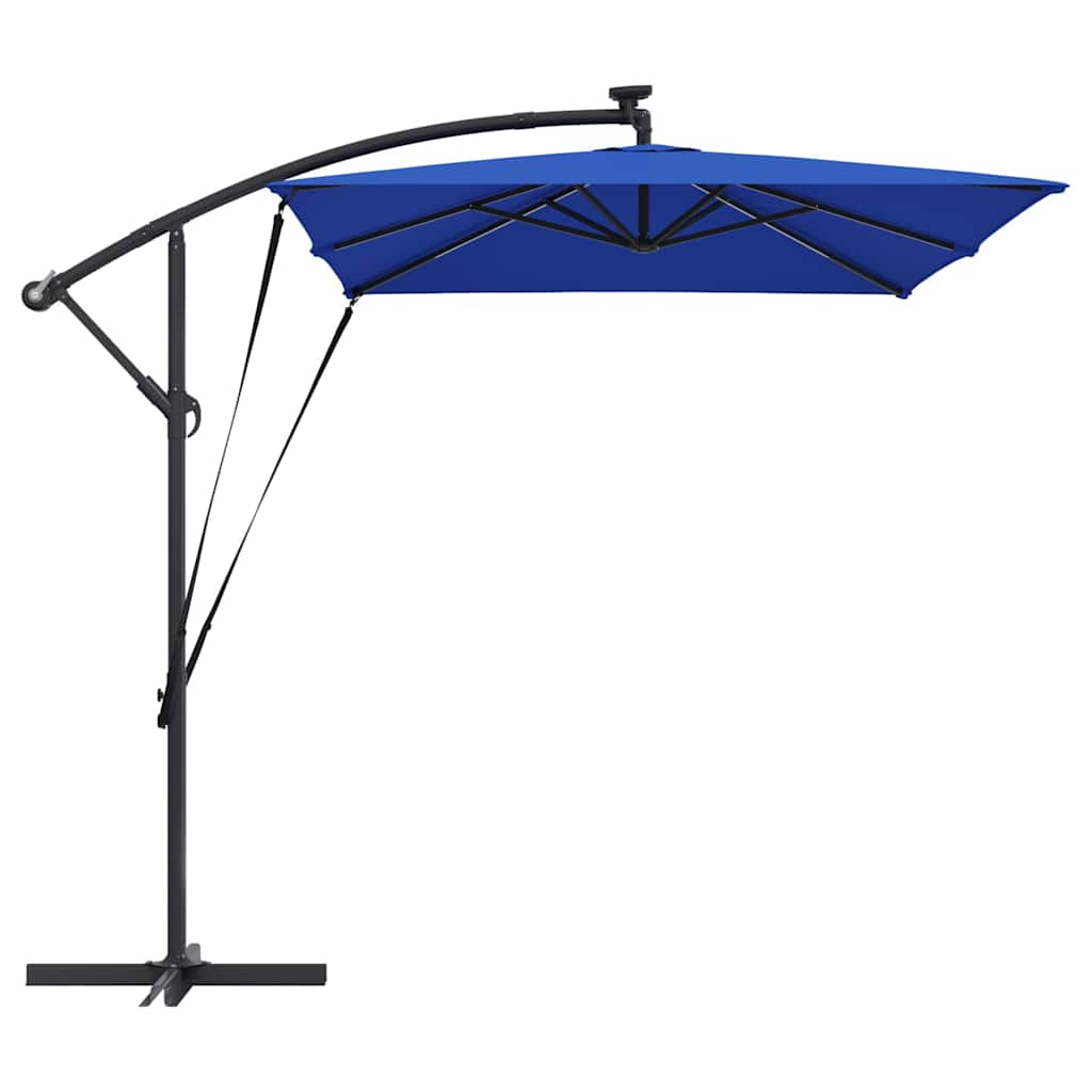 vidaXL Ομπρέλα Cantilever Banana με κλειδαριά Μπλε 294 x 200 x 254 εκ.