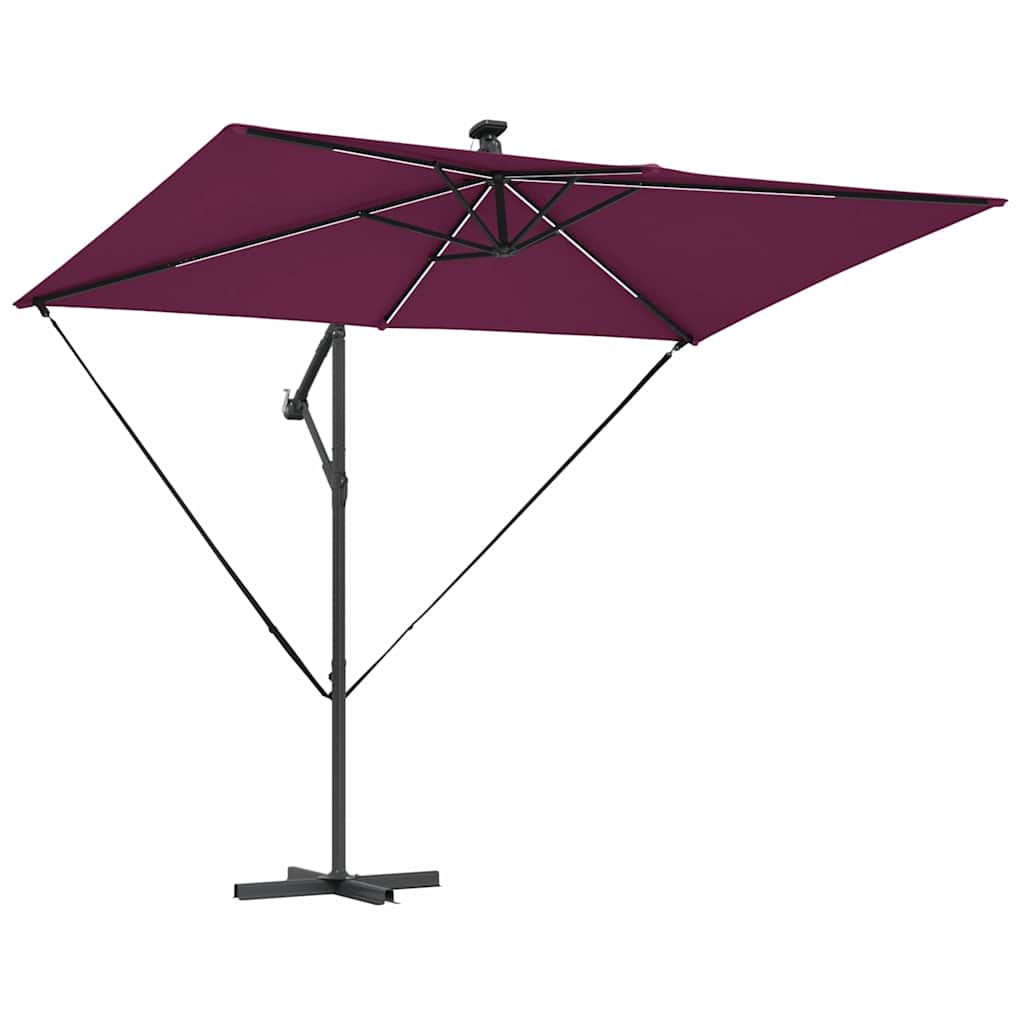 vidaXL Ομπρέλα Cantilever Banana Μπορντό 294 x 200 x 254 εκ.