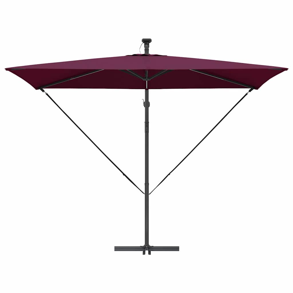 vidaXL Ομπρέλα Cantilever Banana Μπορντό 294 x 200 x 254 εκ.