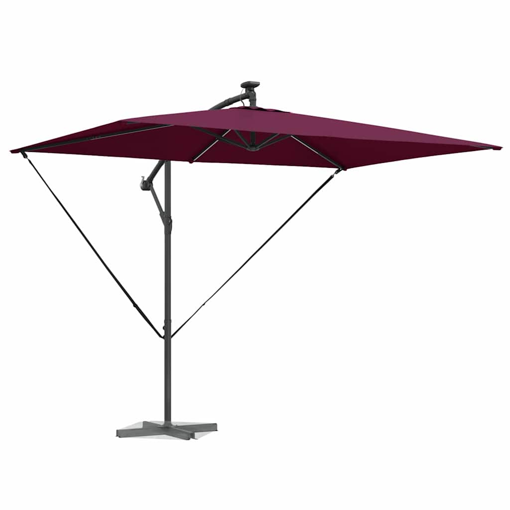 vidaXL Ομπρέλα Cantilever Banana Μπορντό 294 x 200 x 254 εκ.