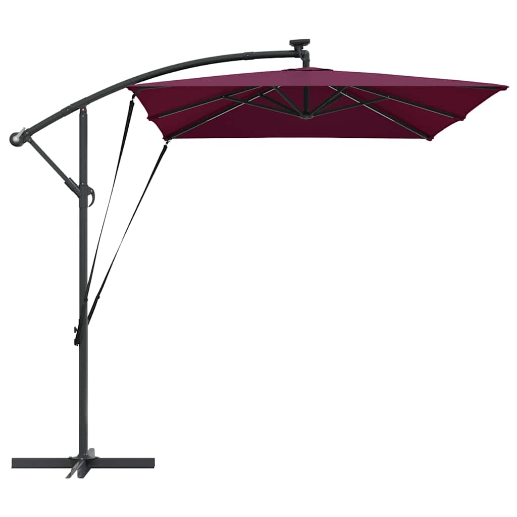 vidaXL Ομπρέλα Cantilever Banana Μπορντό 294 x 200 x 254 εκ.