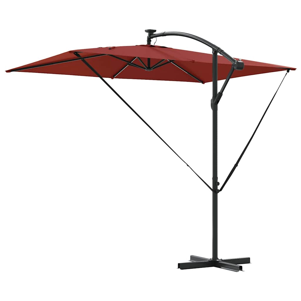 vidaXL Ομπρέλα Cantilever Banana Τερακότα 294 x 200 x 254 εκ.
