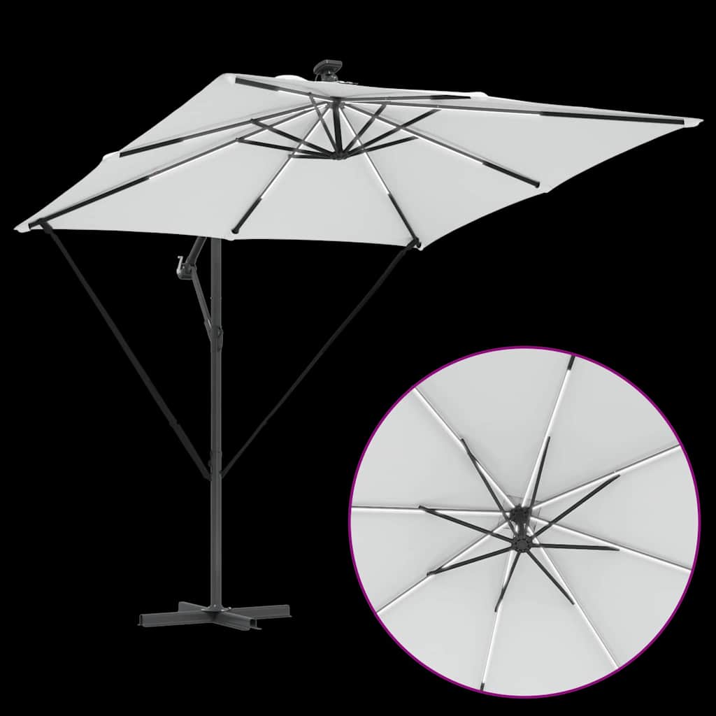 vidaXL Ομπρέλα Cantilever Banana Άμμος 249 x 249 x 250 εκ.