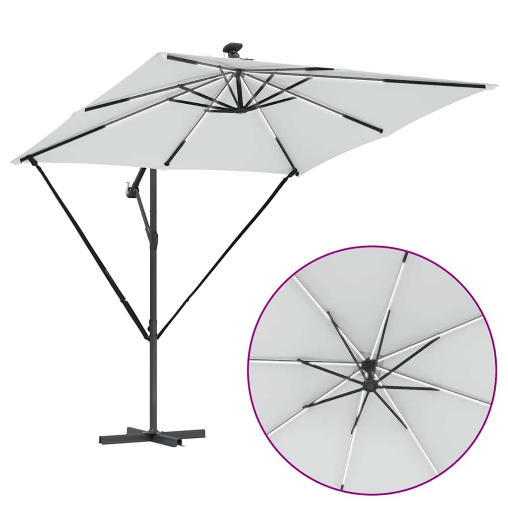 vidaXL Ομπρέλα Cantilever Banana Άμμος 249 x 249 x 250 εκ.