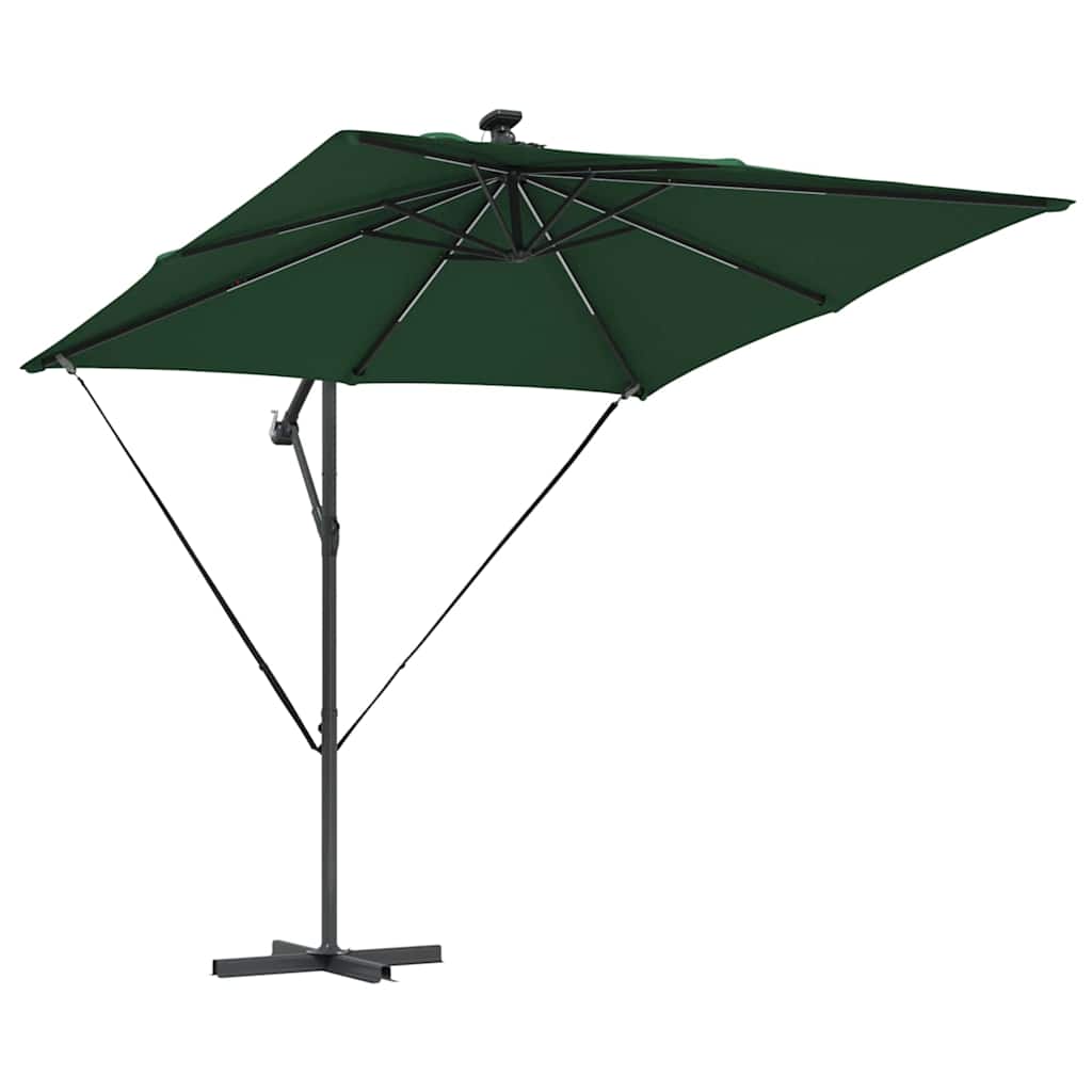 vidaXL Ομπρέλα Cantilever Banana Πράσινο 249 x 249 x 250 εκ.