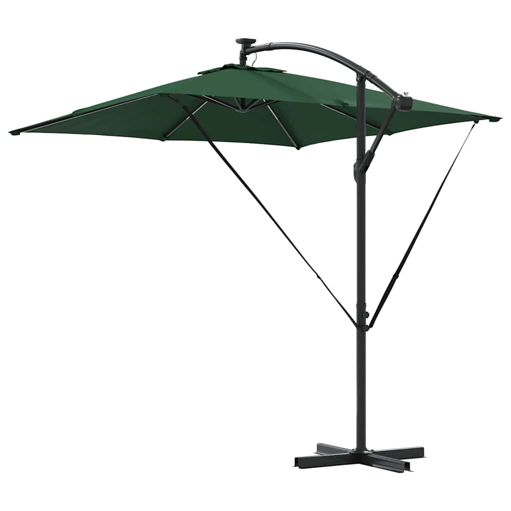 vidaXL Ομπρέλα Cantilever Banana Πράσινο 249 x 249 x 250 εκ.