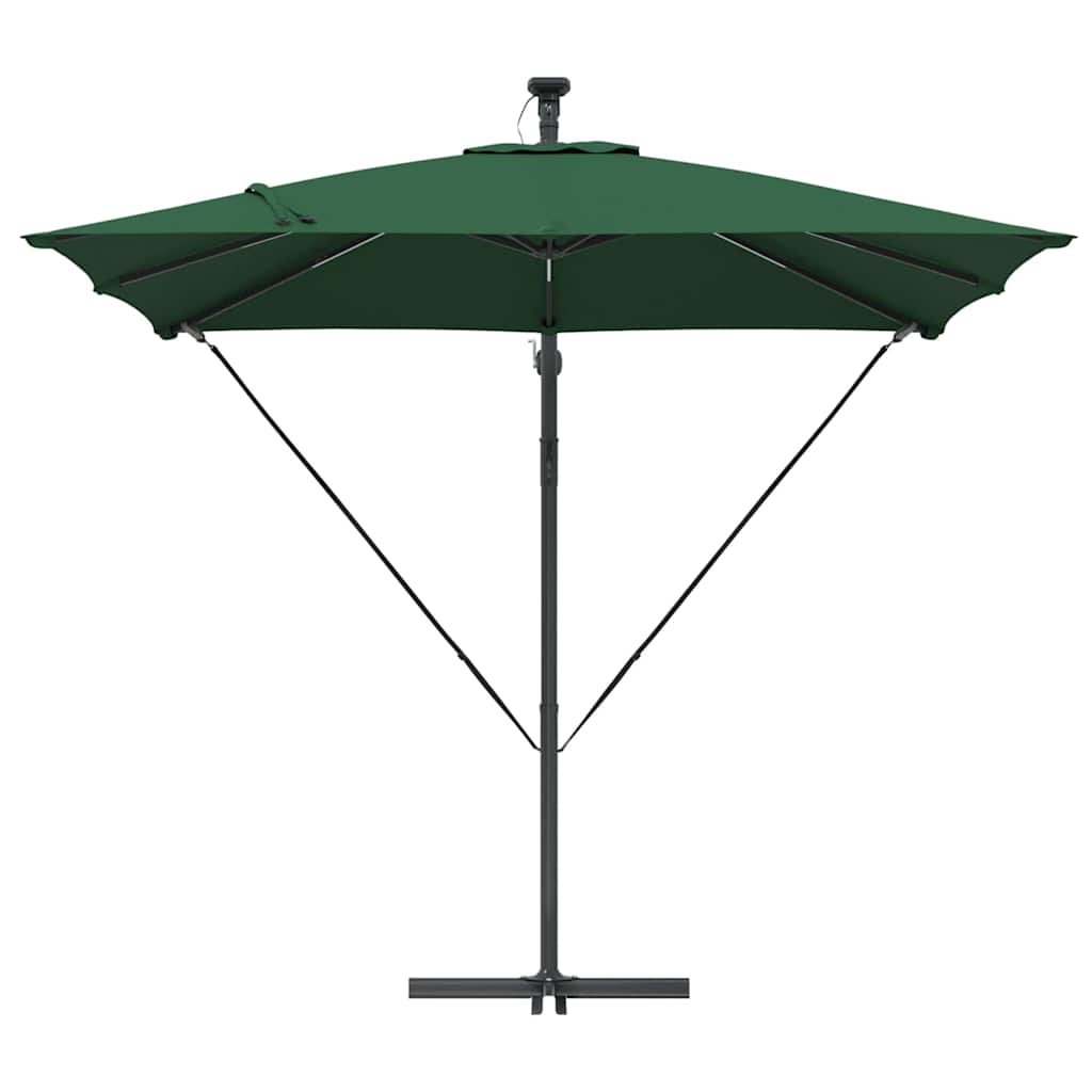 vidaXL Ομπρέλα Cantilever Banana Πράσινο 249 x 249 x 250 εκ.