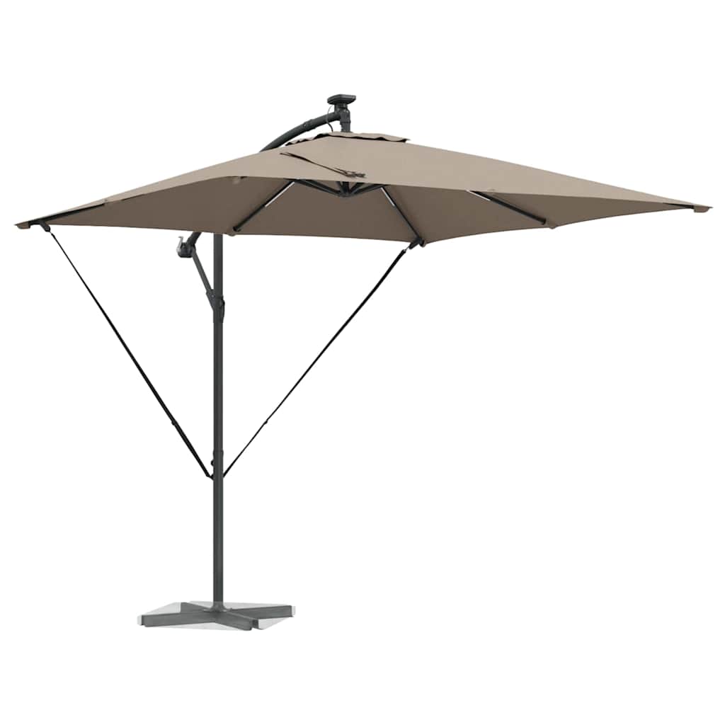 vidaXL Ομπρέλα Cantilever Banana Taupe 249 x 249 x 250 εκ.