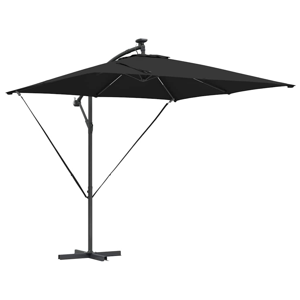 vidaXL Ομπρέλα Cantilever Banana Μαύρο 249 x 249 x 250 εκ.