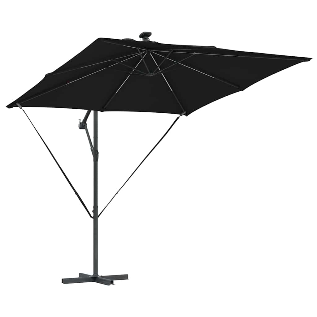 vidaXL Ομπρέλα Cantilever Banana Μαύρο 249 x 249 x 250 εκ.