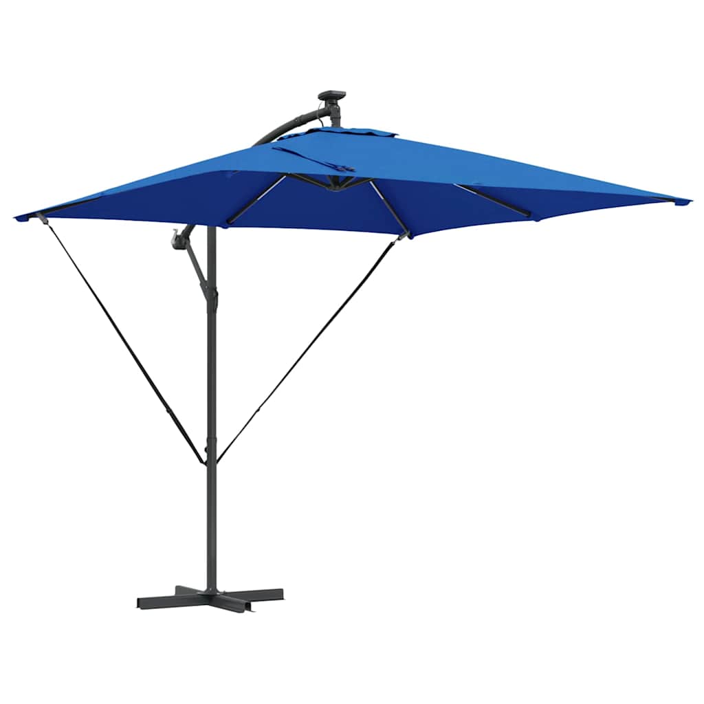 vidaXL Ομπρέλα Cantilever Banana με κλειδαριά Μπλε 249 x 249 x 250 εκ.