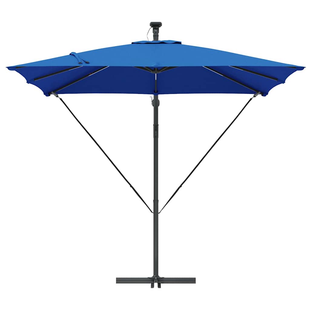 vidaXL Ομπρέλα Cantilever Banana με κλειδαριά Μπλε 249 x 249 x 250 εκ.
