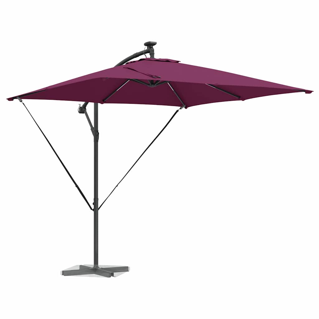 vidaXL Ομπρέλα Cantilever Banana Μπορντό 249 x 249 x 250 εκ.