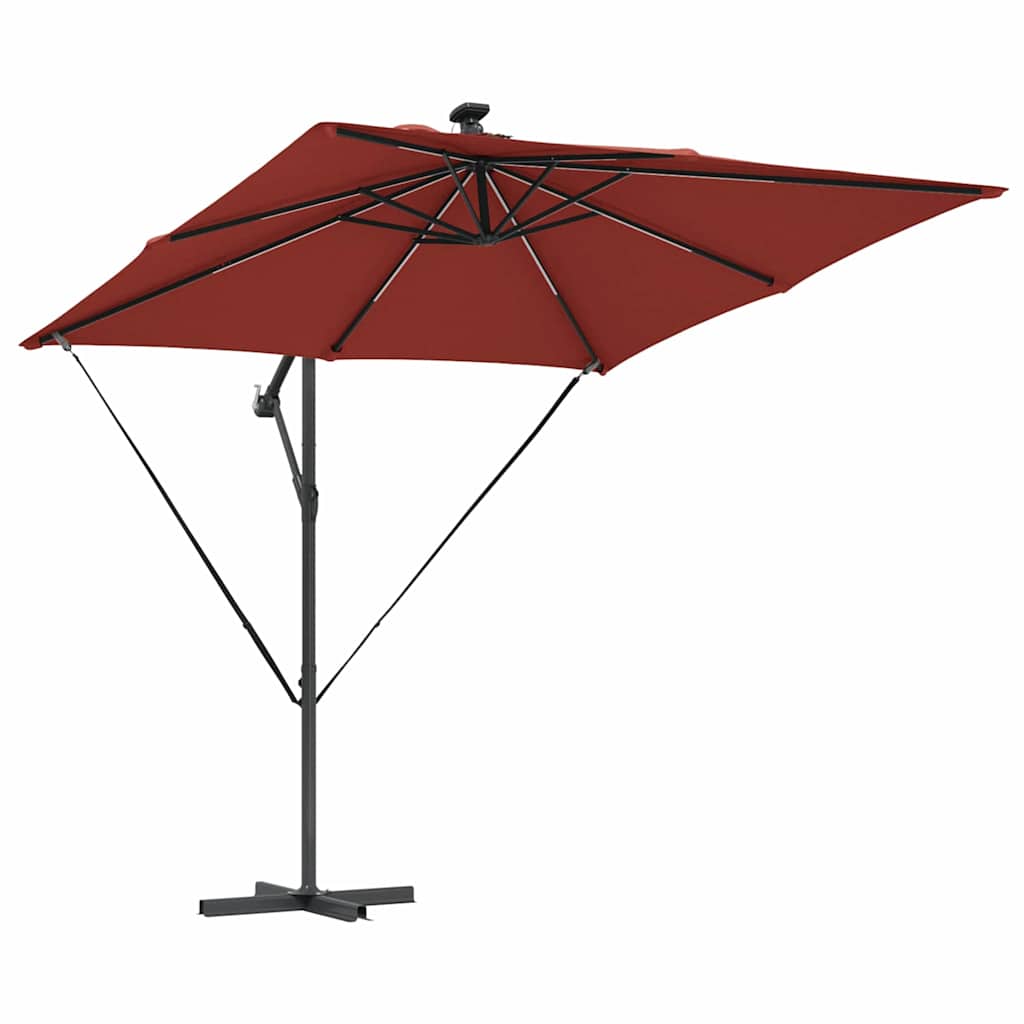 vidaXL Ομπρέλα Cantilever Banana Τερακότα 249 x 249 x 250 εκ.