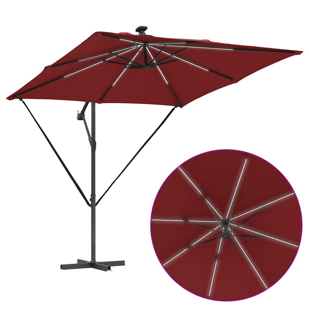 vidaXL Ομπρέλα Cantilever Banana Τερακότα 249 x 249 x 250 εκ.