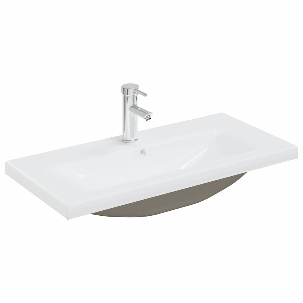 vidaXL Σετ Επίπλων Μπάνιου 3 pcs Μαύρη δρυς 80 x 38.5 x 45 cm