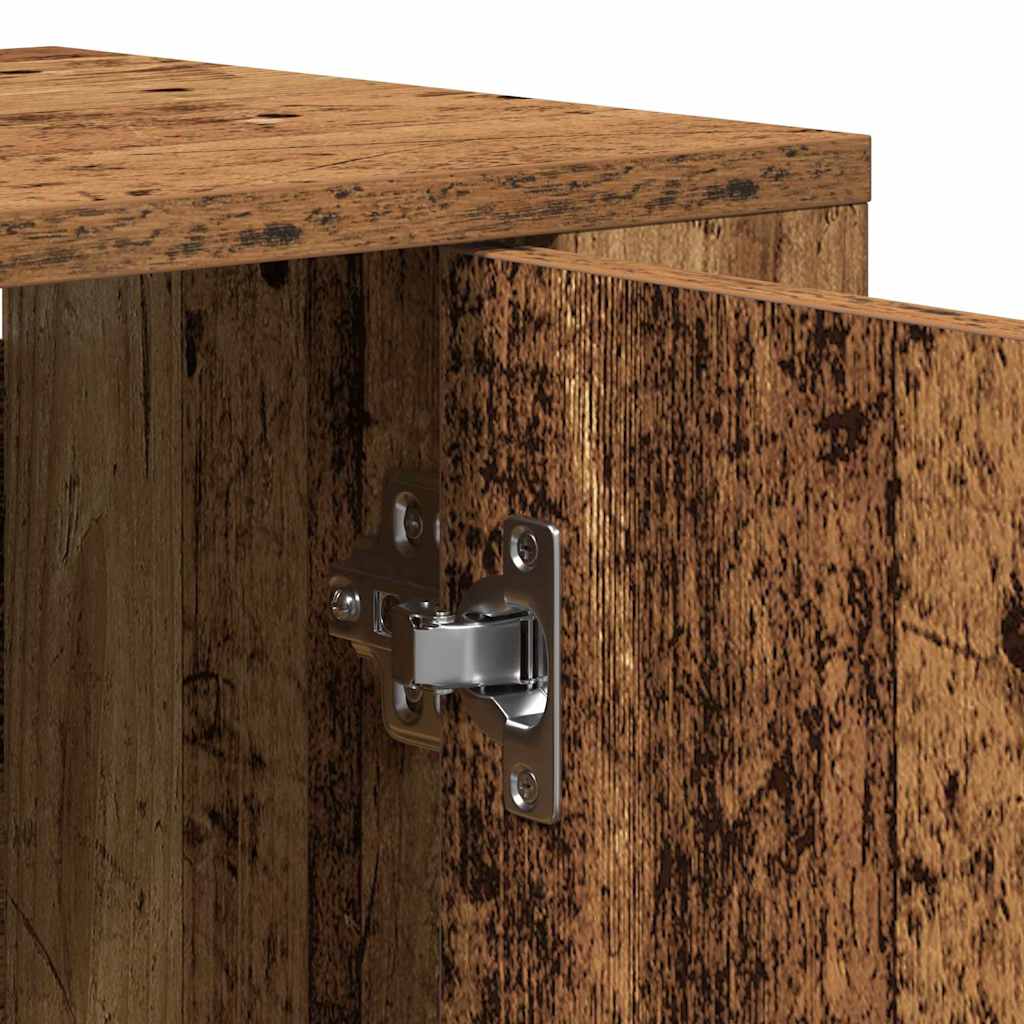 vidaXL Highboard Παλιό ξύλο 80 x 33 x 150 εκ Επεξεργασμένο Ξύλο