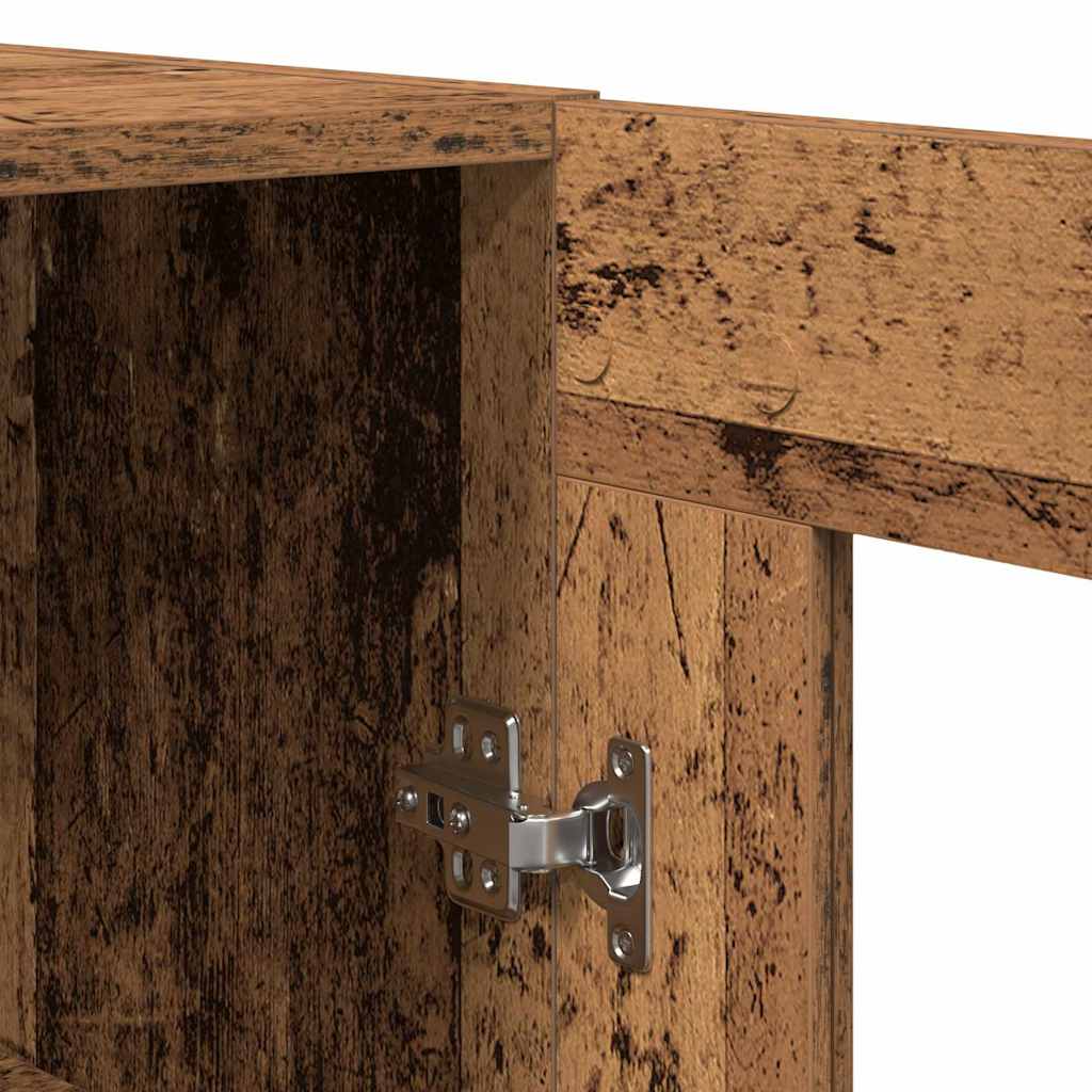 vidaXL Highboard 2 pcs Παλαιό ξύλο 69,5 x 34 x 180 εκ.