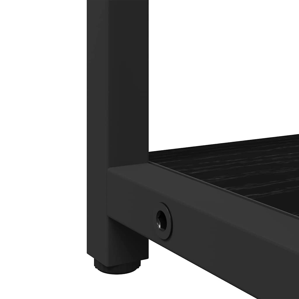 vidaXL Μονάδες Νιπτήρα Μπάνιου με ράφι 3 pcs Μαύρο 80 x 30 x 60 cm