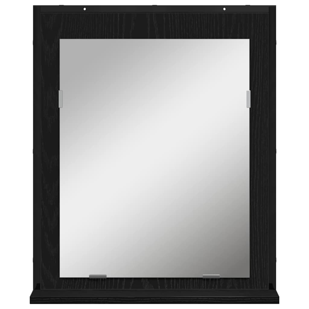 vidaXL Σετ Επίπλων Μπάνιου 4 τμχ. Μαύρο 33 x 33 x 185,5 εκ