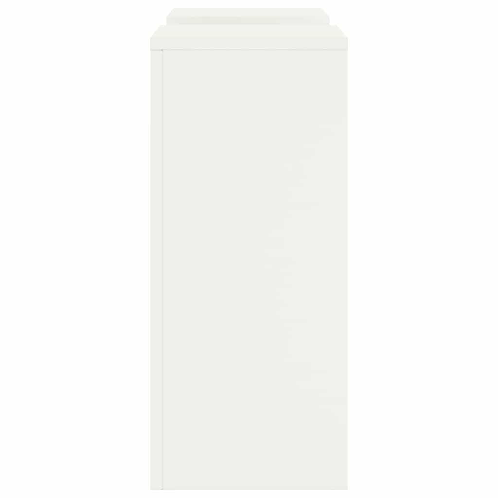 vidaXL Στήριξη φυτών 2 pcs Λευκό 24 x 24 x 55 εκ. Ατσάλι