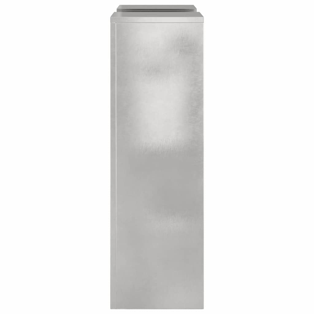 vidaXL Στήριξη φυτών 2 pcs Ασημί 24 x 24 x 75 εκ. Ανοξείδωτο ατσάλι