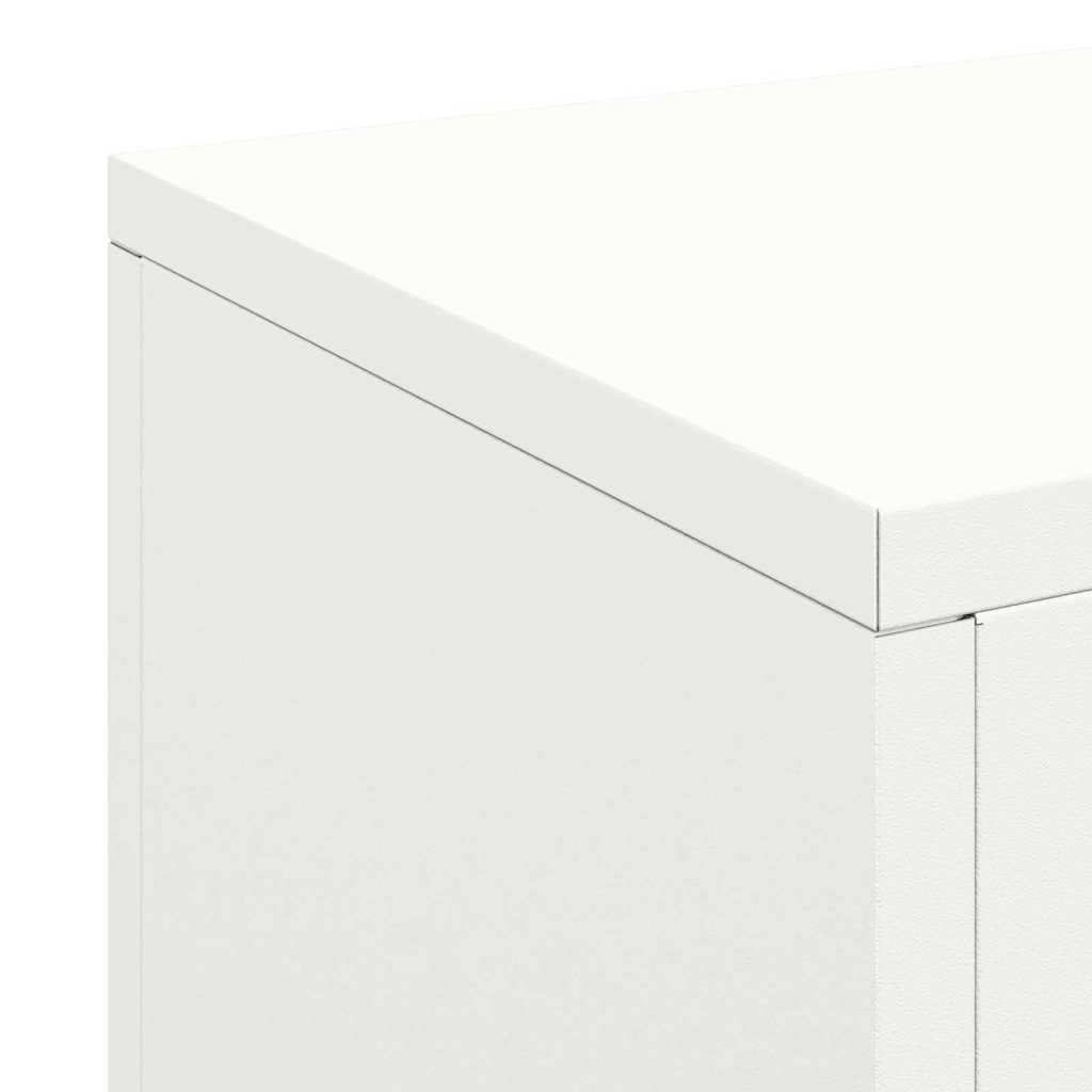vidaXL Στήριξη φυτών 3 pcs Λευκό 24 x 24 x 75 εκ. Ατσάλι