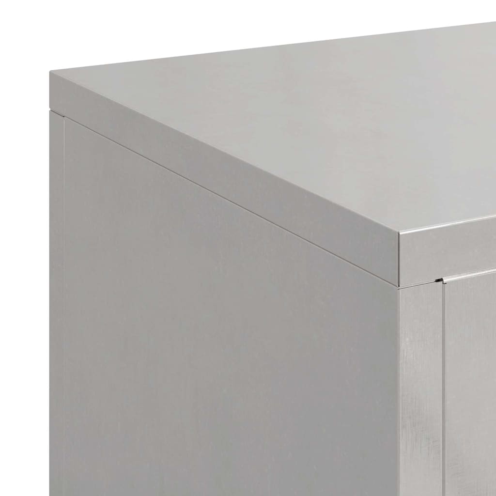vidaXL Στήριξη φυτών 3 pcs Ασημί 24 x 24 x 75 εκ. Ανοξείδωτο ατσάλι