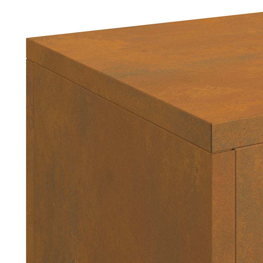 vidaXL Στήριξη φυτών 3 pcs Σκ rusty 24 x 24 x 75 εκ.