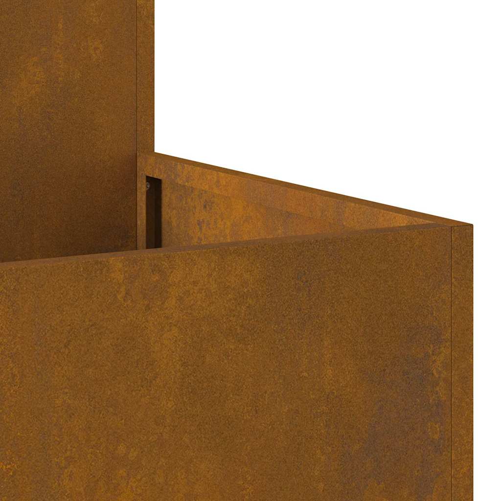 vidaXL Γλάστρα Κήπου Σκ rusty 80 x 80 x 48 εκ.