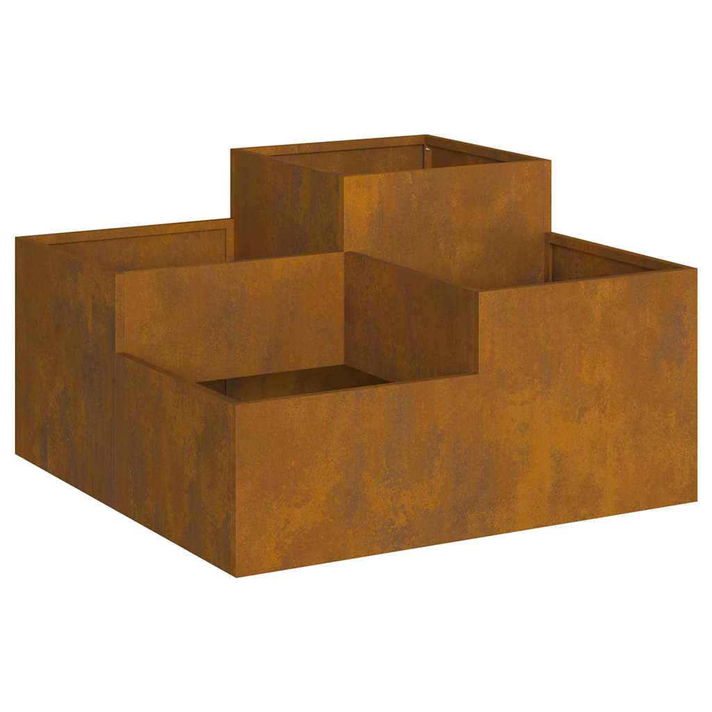 vidaXL Γλάστρα Κήπου Σκ rusty 80 x 80 x 48 εκ.