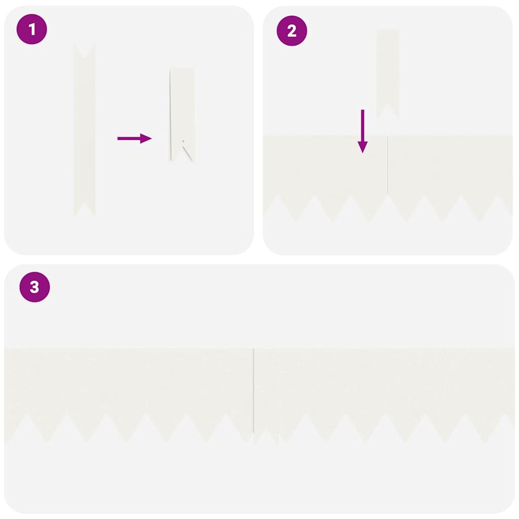 vidaXL Περιγράμματα γκαζόν 50 pcs Λευκό 100 x 0.5 x 15 εκ Ατσάλι