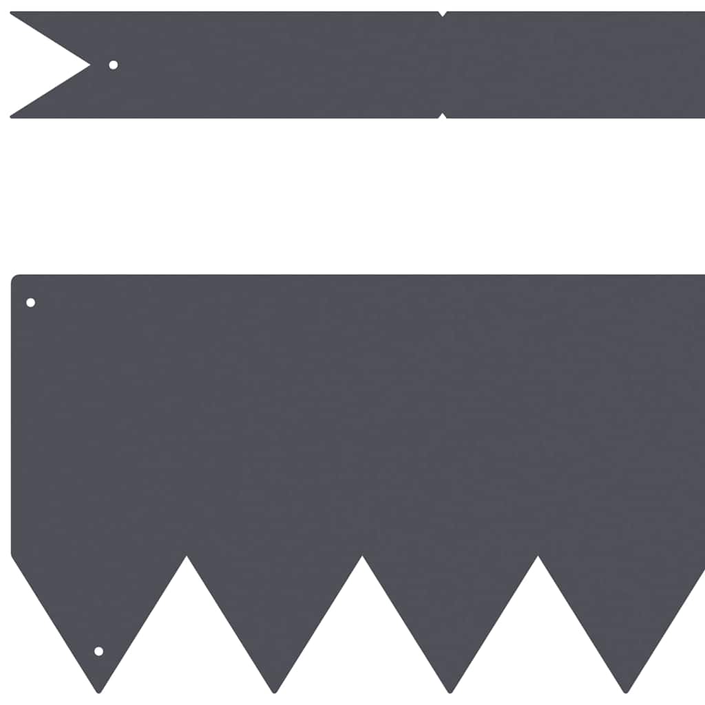 vidaXL Περιγράμματα γκαζόν 50 pcs Ανθρακί 100 x 0.5 x 15 εκ Ατσάλι