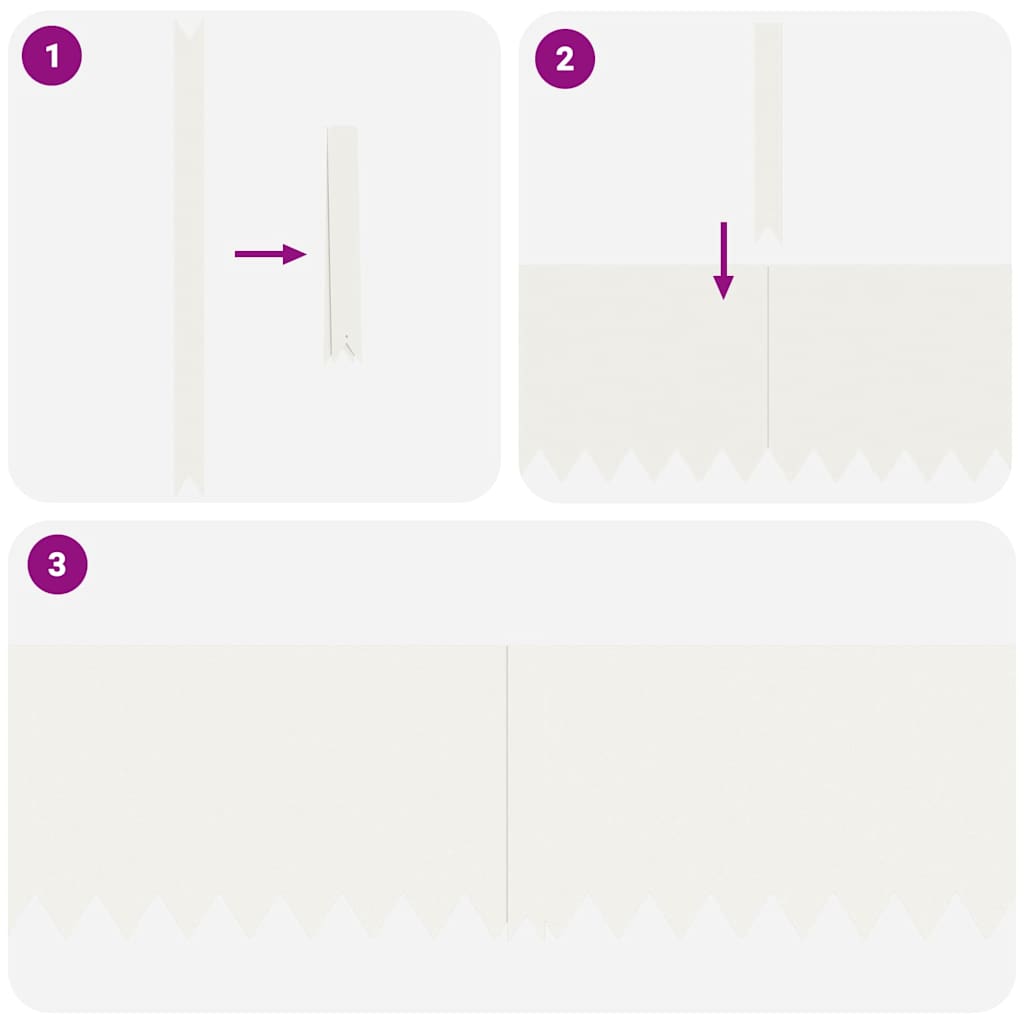 vidaXL Περιγράμματα γκαζόν 10 pcs Λευκό 100 x 0.5 x 30 εκ Ατσάλι
