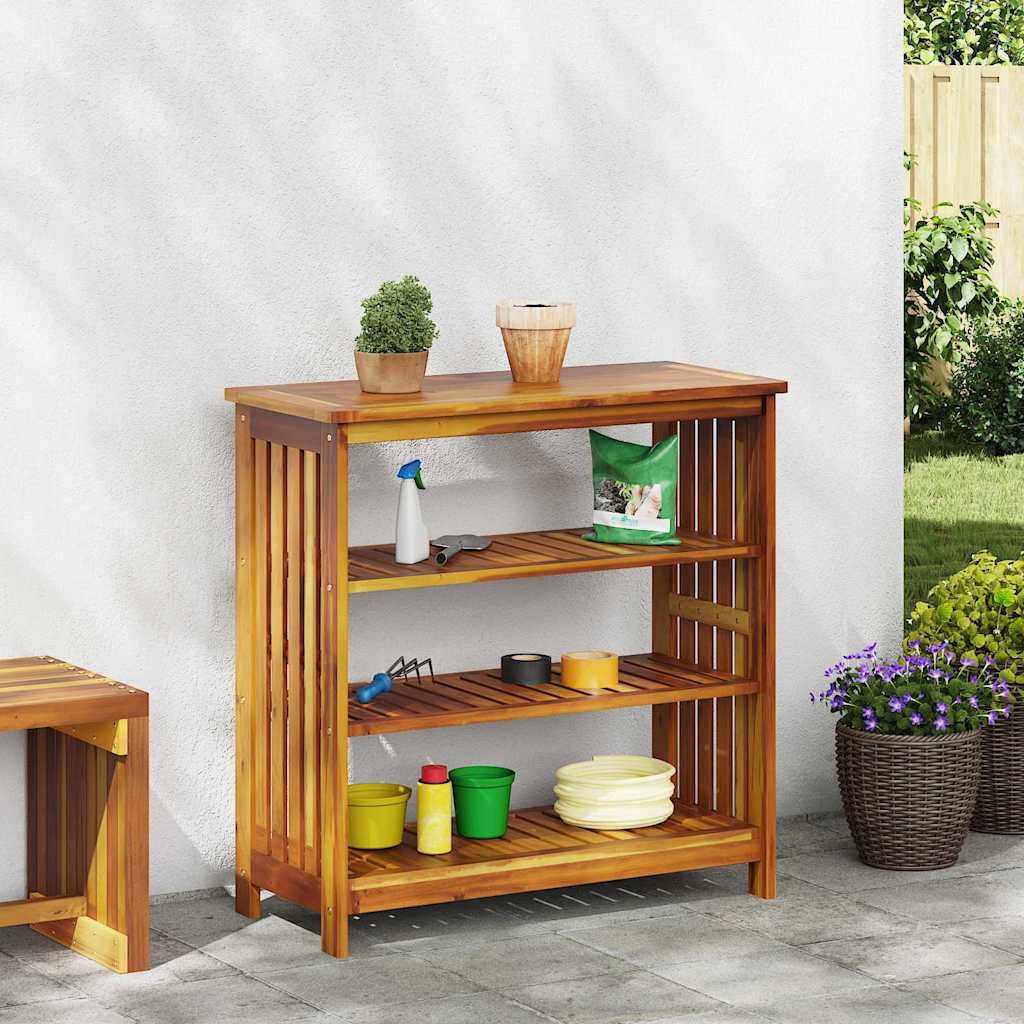 vidaXL Ντουλάπι Κήπου Καστανό 75 x 35 x 70εκ Καμπούντα ξύλο ακακίας