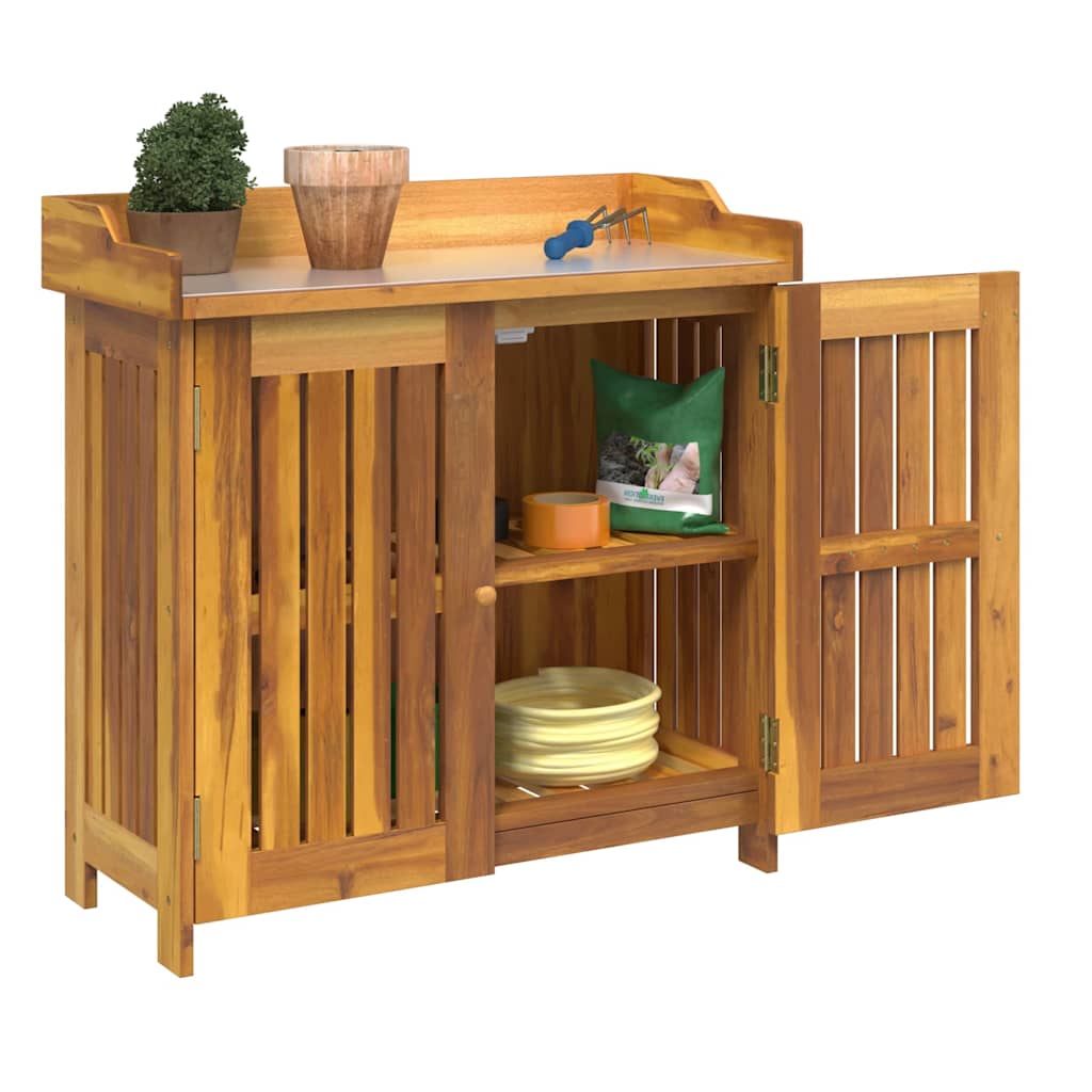 vidaXL Ντουλάπι Κήπου Καστανό 78 x 36.5 x 78cm Καμπούντα ξύλο ακακίας
