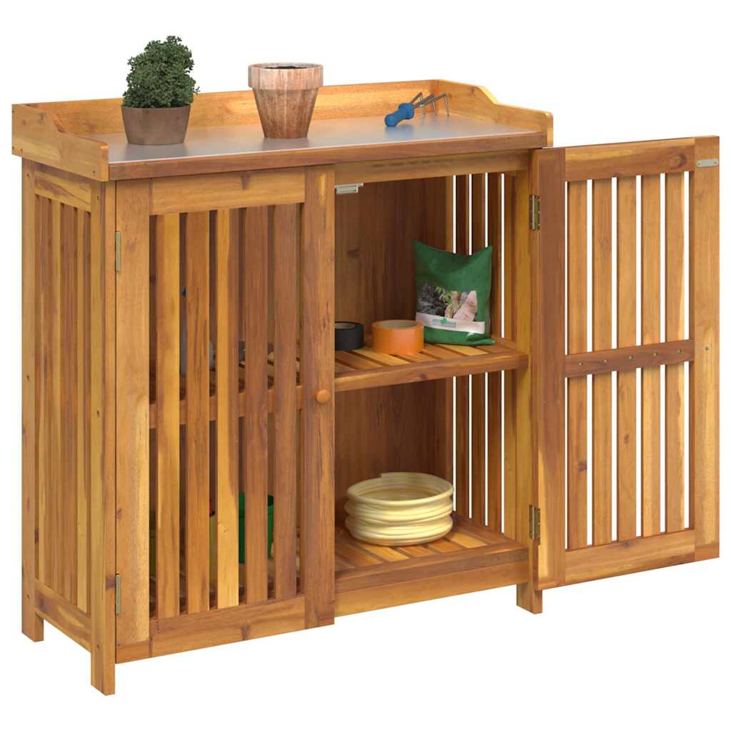 vidaXL Ντουλάπι Κήπου Καστανό 78 x 36.5 x 78cm Καμπούντα ξύλο ακακίας