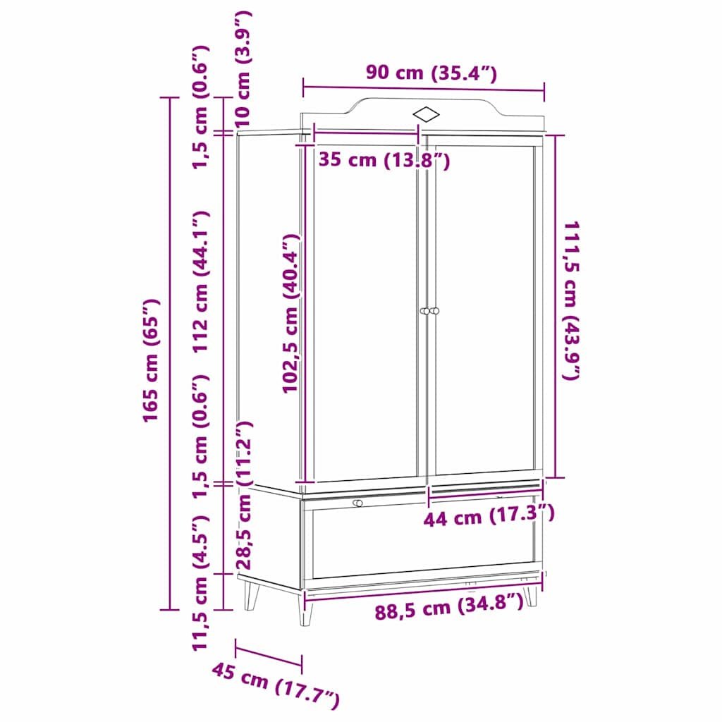 vidaXL Κρεμαστή Ντουλάπα με Λευκοπίνακα Λευκό Επεξεργασμένο ξύλο